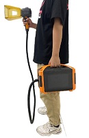 Handhållen batterifiber lasermarkeringsmaskin, däckgraveringsmaskin