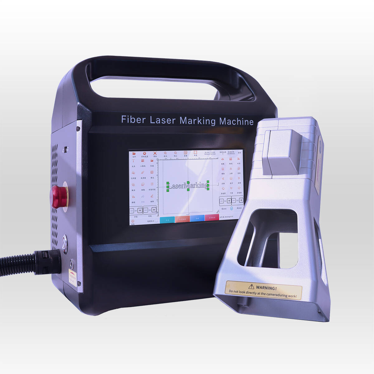 Mini handhållen lätt rörlig fiberlasermarkeringsmaskin