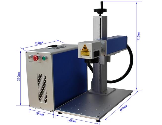 ny produkt delad lasermarkeringsmaskin för metallindustrin metallmarkeringsmaskin LYL-MS20W med hög kvalitet